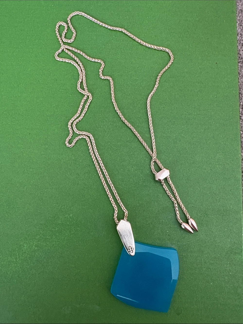 Kendra Scott adjustable Blue Pendant Necklace